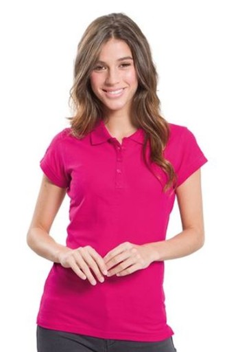 KOSZULKA POLO damska POLÓWKA bawełniana JHK POPL-200 limonkowa LM r. XL