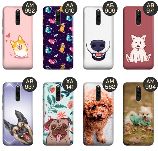 ETUI DO XIAOMI REDMI 8 WZORY PSY PIESKI PSIAKI OBUDOWA POKROWIEC CASE