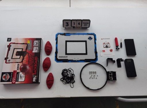 Zestaw Mini Kosz do Koszykówki z Elektronicznym Licznik Dzień dziecka
