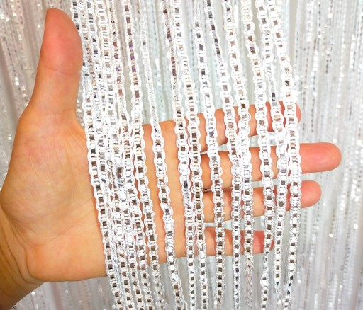Шторы для штор 300 х 250 макароны SILVER STRIP