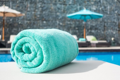 Gruby ręcznik hotelowy LUXURY 50x100 bordowy