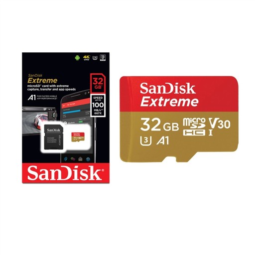 Karta Pamięci Micro SD SanDisk 32GB Extreme U3 Adapter 100mb/s C10 U3