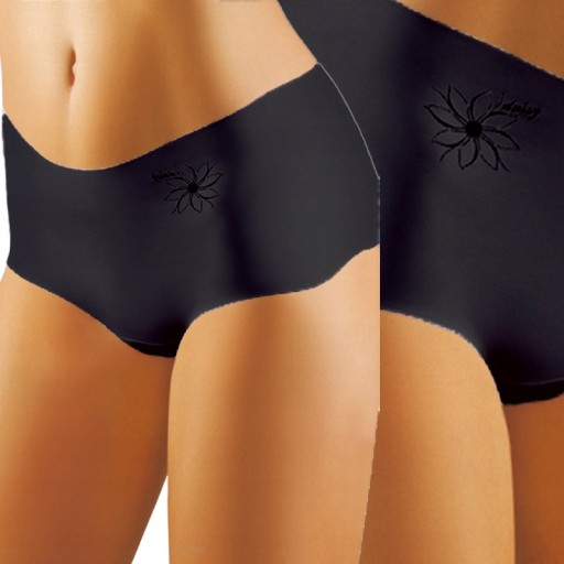 Трусики EMILI Daisy Laser Cut черные S