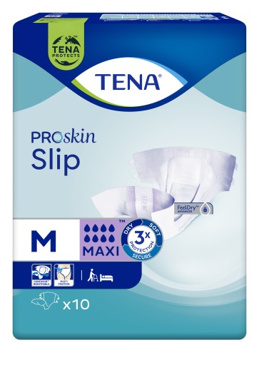 Подгузники TENA Slip Maxi M для взрослых с недержанием мочи.