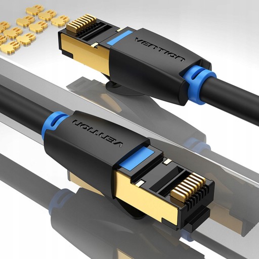 Ethernet-кабель Cat-8, 40 Гбит/с, 2000 МГц, плоский кабель