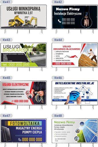 BANER REKLAMOWY 100x50cm z gotowego projektu SPRZEDAŻ MIODU plandeka