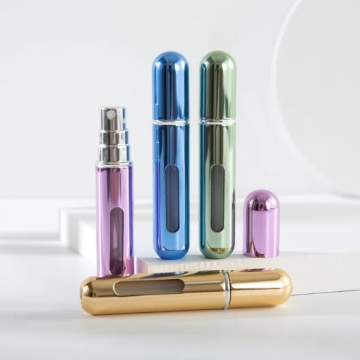 PERFUME ATOMIZER Флакон-дозатор для парфюмерной этикетки 5 мл, матовое серебро