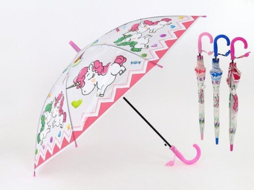 Śliczny Parasol dla dziecka Parasolka - JEDNOROŻCE