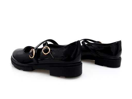 Black Girls 'Ballerino Shoes Lawned Lofers для пряжек 36