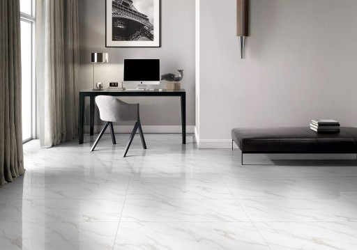 НАПОЛЬНАЯ ПЛИТКА БЕЛЫЙ МРАМОР GRESSES 60x120 CALACATTA ELITE 60x120 ГЛЯНЕЦ