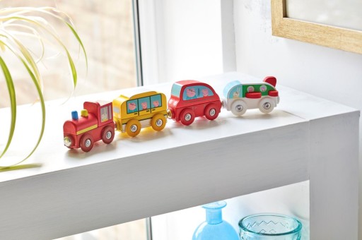 ŚWINKA PEPPA Drewniany Mini Pojazd Samolot