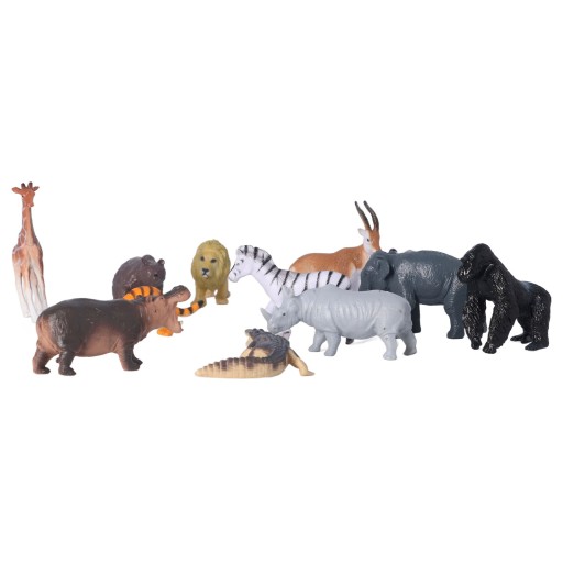12 sztuk zwierzęta z dżungli figurki realistyczne