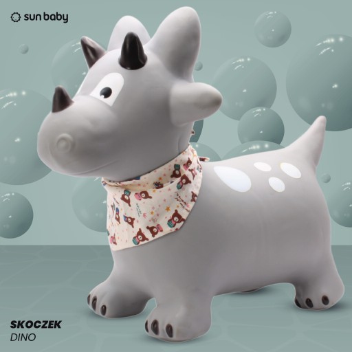 Джемпер детский с туфлей DINO, серый, с банданой