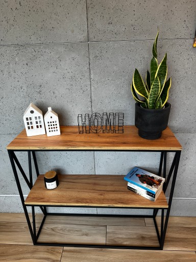 Консоль туалетного столика INDUSTRIAL LOFT 100X25X90 CRAFT ДУБ ЗОЛОТОЙ