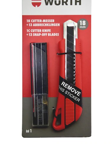 WURTH TAPER KNIFE 18 мм + 13 лезвий 0715 66 118