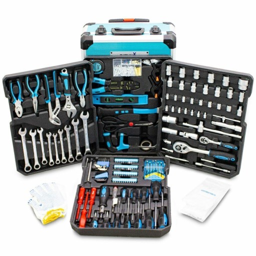 MasterKit 1300 Полный мобильный кейс для инструментов с битами и колесиками