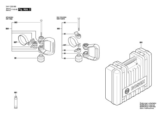 Эксцентриковая передача Bosch для режима ударной передачи GBH 18V-45C