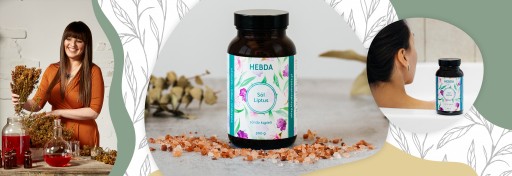 Соль для ванн Liptus с эфирными маслами и ароматом мяты Hebda 300г