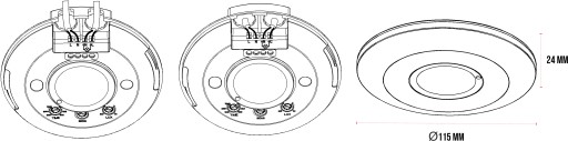 ДАТЧИК ДВИЖЕНИЯ ДЛЯ ПЛОСКОГО ПОТОЛКА LED 6S
