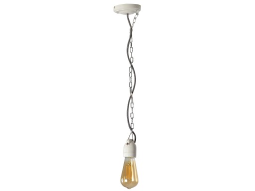 RETRO LOFT CERAMICZNY UCHWYT WISZĄCY ŻARÓWKI E27