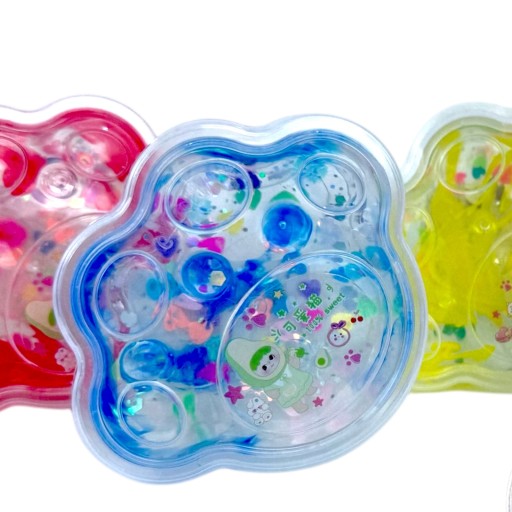 Masa Sensoryczna SLIME GALARETKA PLASTYCZNA cekiny KOCIA ŁAPKA Kotek IS