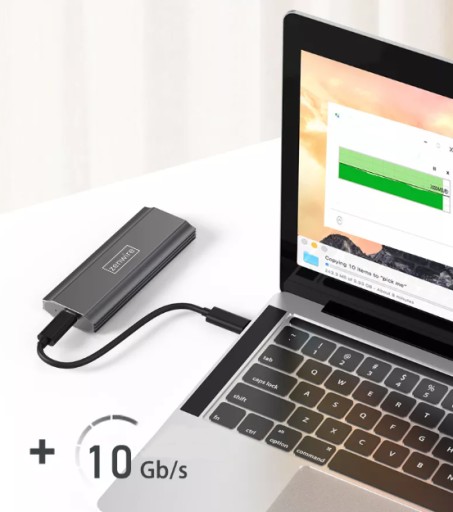 Корпус твердотельного накопителя NVME SATA PCIe M.2 Адаптер USB-C 3.1 Отсек для накопителя M2