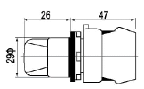 Ручной переключатель C2SNS-F3 устойчивый (3 положения)
