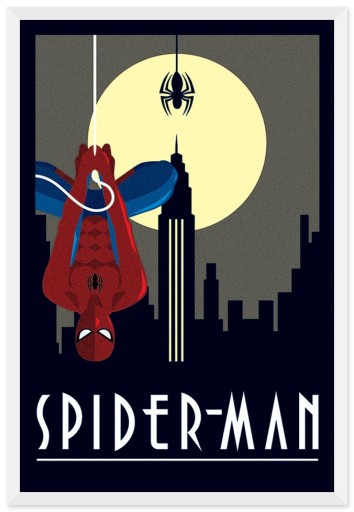 Постер в стиле арт-деко Marvel Spider Man 61x91,5 см