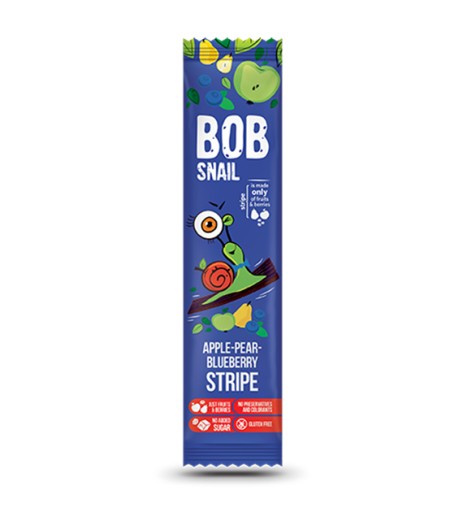 BOB SNAIL PRZEKĄSKA JABŁKO GRUSZKA BORÓWKA 14g