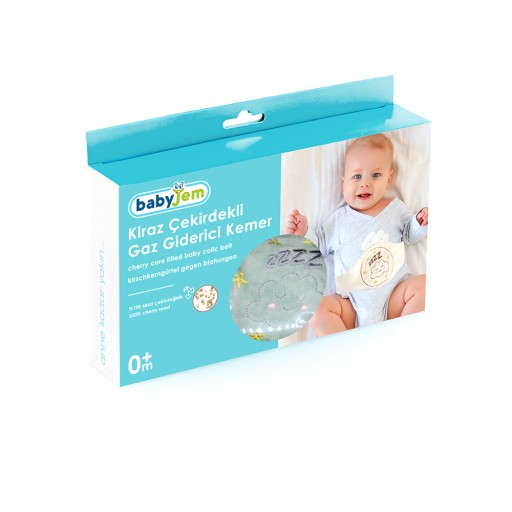 BabyJem Sleepy Cloud антиколиковая полоска для винных семян, бирюзовый