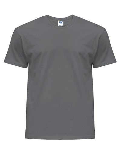 T-SHIRT MĘSKA koszulka bawełniana JHK TSRA-150 szary cynk ZC r. M
