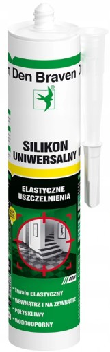 Den Braven Silikon Uniwersalny Biały KARTON