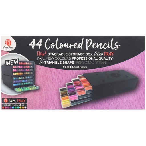 КАРАНДАШИ КАРАНДАШИ 44 штуки + СОРТЕР РАЗНЫХ ЦВЕТОВ DECOTIME PENCIL 85