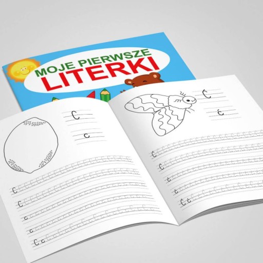 ĆWICZENIA Rysowanie Pisanie po śladzie Moje pierwsze LITERKI