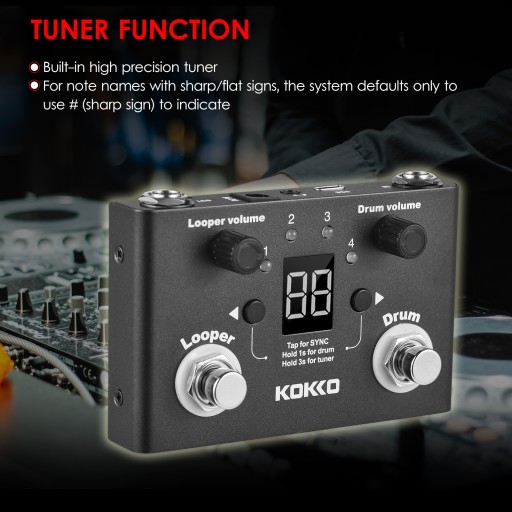 Многофункциональная педаль эффектов Drum Looper KOKKO