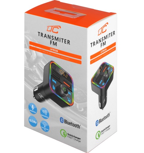 FM-ПЕРЕДАТЧИК BLUETOOTH-ПЛЕЕР С МИКРОФОНОМ QC БЫСТРОЕ ЗАРЯДНОЕ УСТРОЙСТВО USB