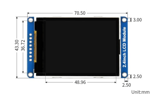 ЖК-дисплей 2,4 дюйма ILI9341 SPI RPI Arduino STM32