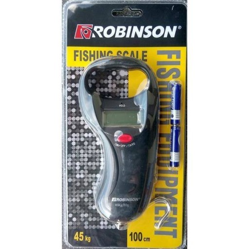 D - Электронные рыболовные весы 45 кг + мера robi