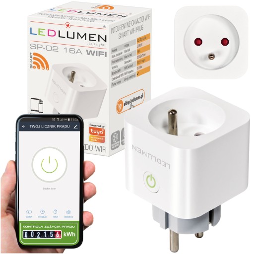 Умная розетка, таймер, программатор, ваттметр, контакт WIFI TUYA SMART