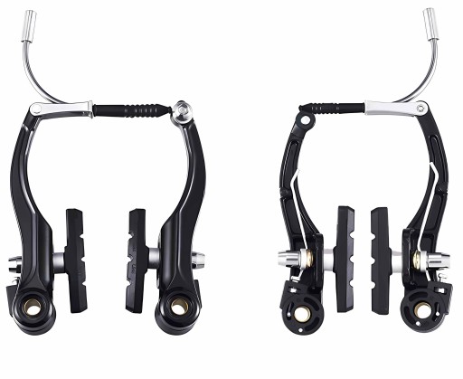 V-brake A2Z Черный горный велосипед спереди и сзади