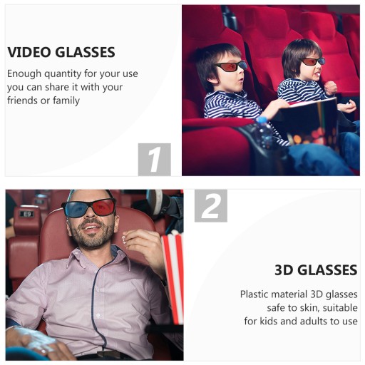 Анаглифические очки 3D Video Cinema 20 шт.