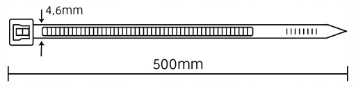 Зажимы TRITZER 4 6x500 мм белые 100 шт