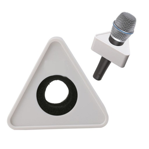 Black Hole Triangular Mic Microphone TV Interview