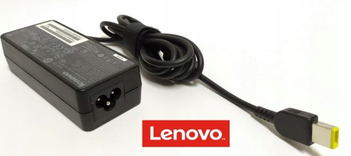 Oryginałny zasilacz Lenovo 20V, 3,25A, 65W prostokąt