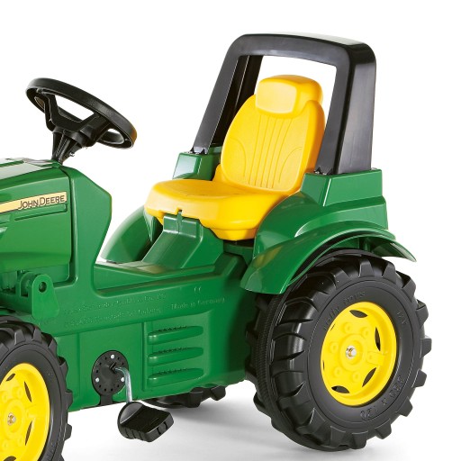 JOHN DEERE ПЕДАЛЬНЫЙ ТРАКТОР ROLLY TOYS БОЛЬШИЕ ТИХИЕ КОЛЕСА FARMTRAC