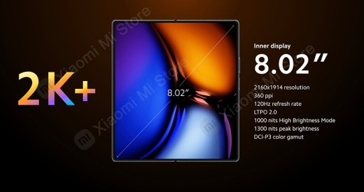 Новый смартфон Xiaomi MIX Fold 2 со складным экраном