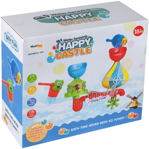ИГРУШКА-ПЕРЕЛИВ ДЛЯ ВАННЫ ЗАМОК ДУШ КАРУСЕЛЬ ШПИЛЬКОВОЕ КОЛЕСО