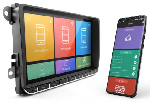 РАДИО 2DIN ЭКРАН 9 НАВИГАЦИЯ VW PASSAT ANDROID USB