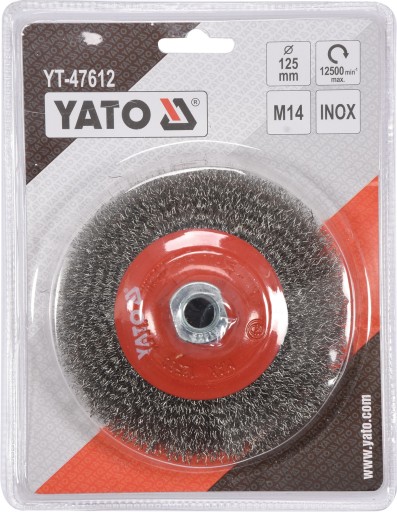 ДИСКОВАЯ ЩЕТКА YATO M14 125 мм INOX YT-47612