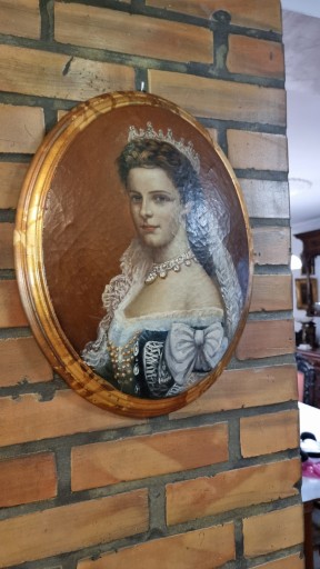 УНИКАЛЬНАЯ ЧУДЕСНАЯ Овальная картина Императрицы Сисси, ПРЕКРАСНАЯ! СИССИ!